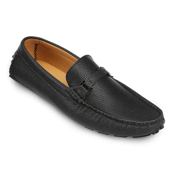 Mio Marino Men's Casually Suave Leather Penny Loafers