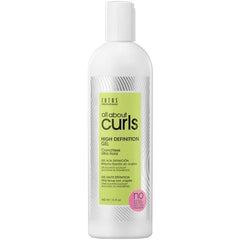 ALL ABOUT CURLS High Definition Gel | For Curly Hair Styling | Moisturize, Define & Enhance Texture | Reduce Frizz & Boost Shine | Crunchless Ultra Hold | Vegan, Sulfate & Paraben Free, 15 Fl Oz
