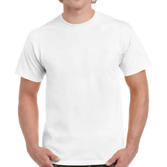 Men Gildan Shirts White Color - Single TShirt OR Pack of 6 OR Pack of 12