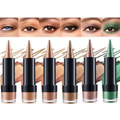 LANGMANNI 4Pcs Pointed Eyeshadow Stick,Dual End Design with Creamy Gel,Long Lasting Multi Use Colorful Eyeliner Pencils,Perfect for Girls Daily Eye Makeup