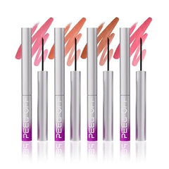 LANGMANNI Peel Off Lip Liner Set,Lip Stain Peel Off,Long Lasting Waterproof & Smudge Proof Matte Lip Liners With Ergonomic Handle & Precision Brush,Makeup Gift for Girls