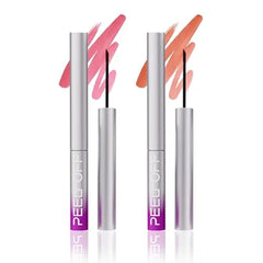 LANGMANNI Peel Off Lip Liner Set,Lip Stain Peel Off,Long Lasting Waterproof & Smudge Proof Matte Lip Liners With Ergonomic Handle & Precision Brush,Makeup Gift for Girls
