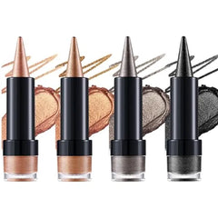 LANGMANNI 4Pcs Pointed Eyeshadow Stick,Dual End Design with Creamy Gel,Long Lasting Multi Use Colorful Eyeliner Pencils,Perfect for Girls Daily Eye Makeup