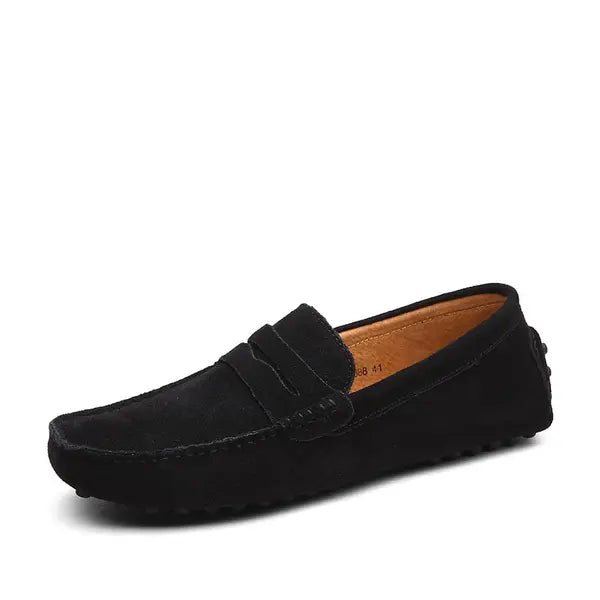 Big Size Men's Casual Loafers Slip On Leather Shoes Lightweight Driving Shoes Moccasins Classic Penny Loafer Flats Boat Shoes