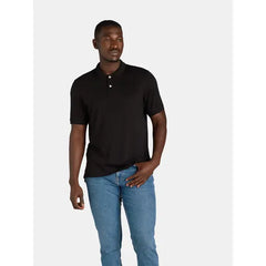 George Men's and Big Men's Interlock Polo Shirt with Short Sleeves