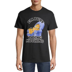 Garfield Short Sleeve Graphic Crew Neck Relaxed Fit T-Shirt