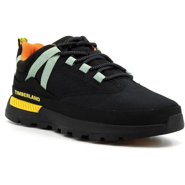 Timberland Low Lace Sneaker Laced Shoes For Mens Blk Mesh, 42 EU - Black