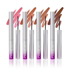 LANGMANNI Peel Off Lip Liner Set,Lip Stain Peel Off,Long Lasting Waterproof & Smudge Proof Matte Lip Liners With Ergonomic Handle & Precision Brush,Makeup Gift for Girls