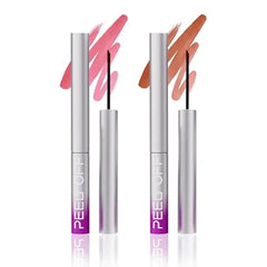 LANGMANNI Peel Off Lip Liner Set,Lip Stain Peel Off,Long Lasting Waterproof & Smudge Proof Matte Lip Liners With Ergonomic Handle & Precision Brush,Makeup Gift for Girls