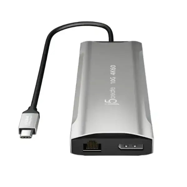 j5CREATE JCD397 USB-C Triple Monitor Dock, 4K@60Hz, 10Gbps Speed - Space Gray