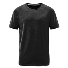 Dovford Men's Workout Shirts Dry Fit Moisture Wicking Short Sleeve Mesh Athletic T-Shirts Summer Crewneck Solid Basic Tees