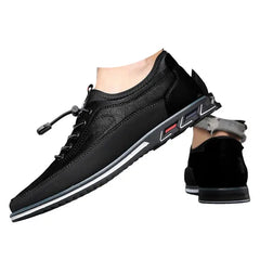 Oyedens Mens Slip on Loafers Casual Leather Low Top Fashion Sneakers Walking Driving Oxford Shoes