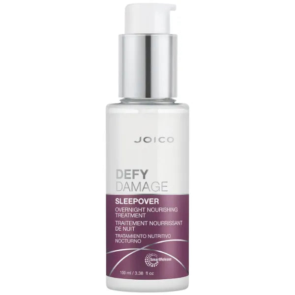 Joico Defy Damage Sleepover Overnight Nourishing Treatment | Instantly Softens & Smooths | Strengthen Bonds | Reduce Breakage & Split Ends | No Rinse Formula | With Arginine & Keratin