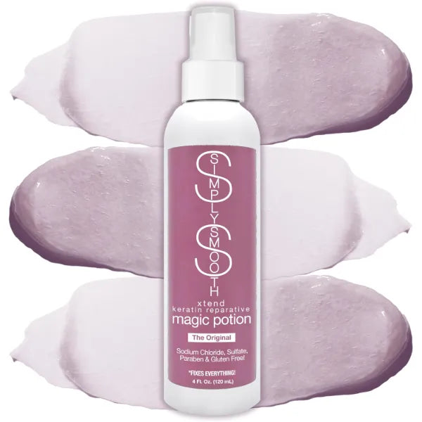 SIMPLY SMOOTH Magic Potion Original Leave In Conditioner Detangler & Heat Protection Styling Spray Repair & Reduce Breakage Color Safe & Sodium Chloride Free