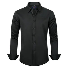 Alimens & Gentle Mens Long Sleeve Button Up Shirt Formal Dress Shirts Regular Fit
