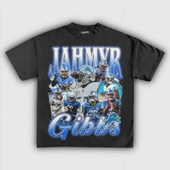 JAHMYR GIBBS . Football . Vintage Graphic 90s Style Retro . Graphic s. Gift for Men Streetwear Unisex Comfort Tee T Shirt
