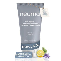 Neuma Neu Repair Leave In Hair Treatment Travel Size Hair Repair Treatment for Damaged Hair - Smooths, Conditions, Shields, Softens, Protects, Strengthens, Lemon, Lavender & Fir Needle Scent