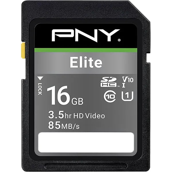 PNY Memory Card SD Elite 85MB/S 16GB