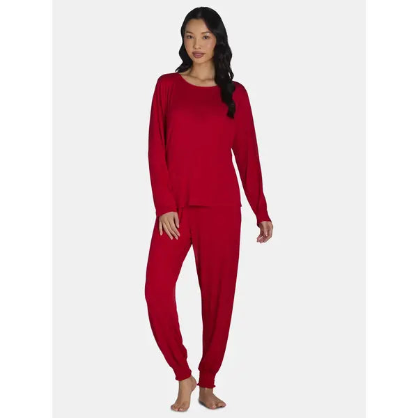 The Pioneer Woman Long Sleeve Top and Jogger Pants Pajama Set