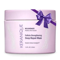 Keranique Hair Mask - Deep Repair and Intense Hydration for Damaged, Dry, Fine Hair with Keratin Protein