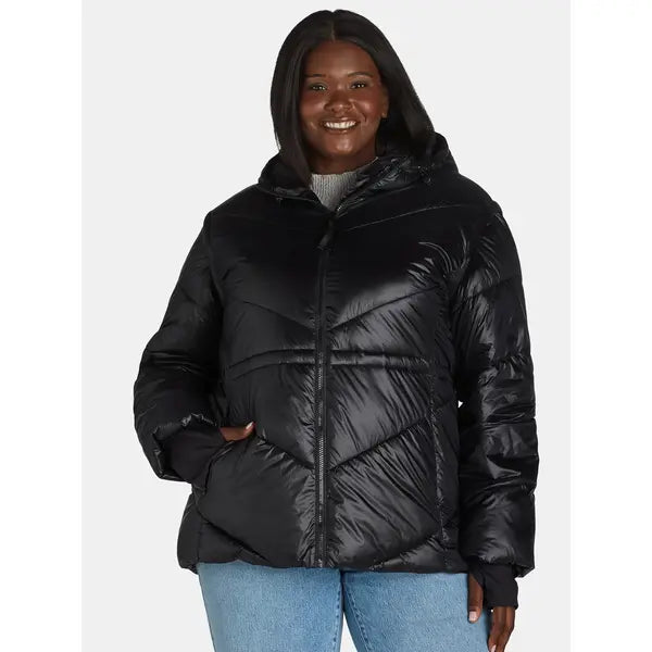 Ozark Trail Women’s and Women’s Plus Convertible Puffer Jacket