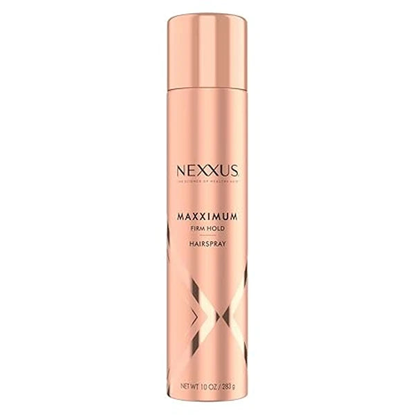 Nexxus Maximum Hold Finishing Hair Spray, for Control, Hold Hairspray for Women Hair Styling, Pink, 10 oz