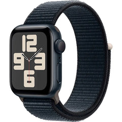 Apple Se 2nd Gen (2023) 40MM Smart Watch Aluminum Case with Sport Loop (GPS Only) – Midnight