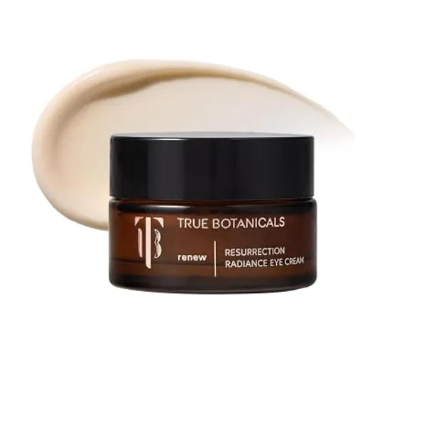 True Botanicals Resurrection Radiance Brightening Eye Cream  Reduces Appearance of Dark Circles, Fine Lines, Wrinkles & Puffiness Dermatologist Tested, All Natural, Vegan