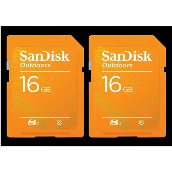 SanDisk Outdoors SD UHS-I Memory Card 16GB (2 Pack)