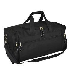 DALIX 21" Blank Sports Duffle Bag Gym Bag Travel Duffel with Adjustable Strap in Purple