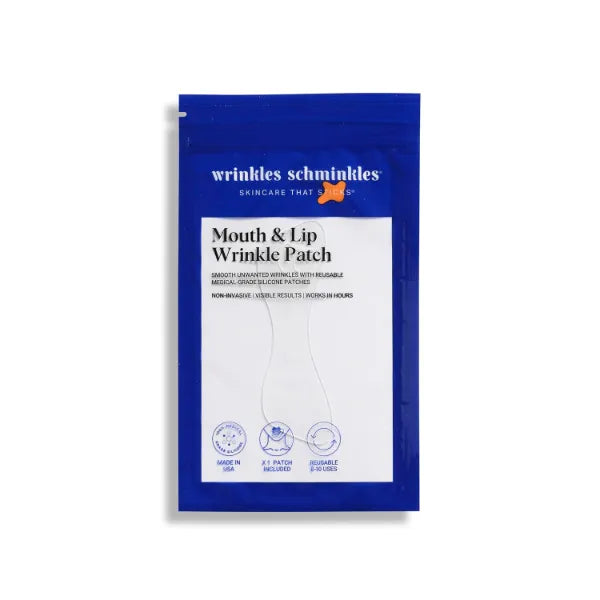 Wrinkles Schminkles Mouth & Lip Wrinkle Patch, Reusable Hypoallergenic Silicone Smoothing Pads for Lip Wrinkle Prevention