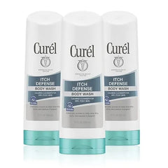 Curel Itch Defense Calming Daily Cleanser, Body Wash, Soap free Formula, for Dry, Itchy Skin, with Hydrating Jojoba and Olive Oil