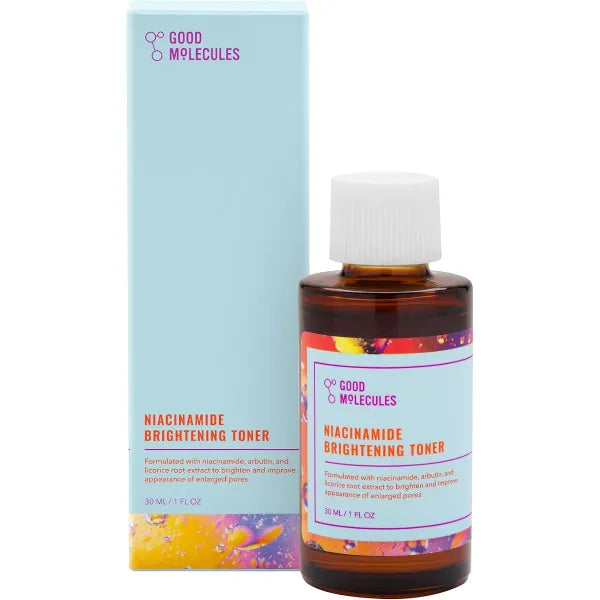 Good Molecules Niacinamide Brightening Toner Toner for Face with Niacinamide and Arbutin for Skin Tone Balancing Pore Minimizer, Skin Care for Face