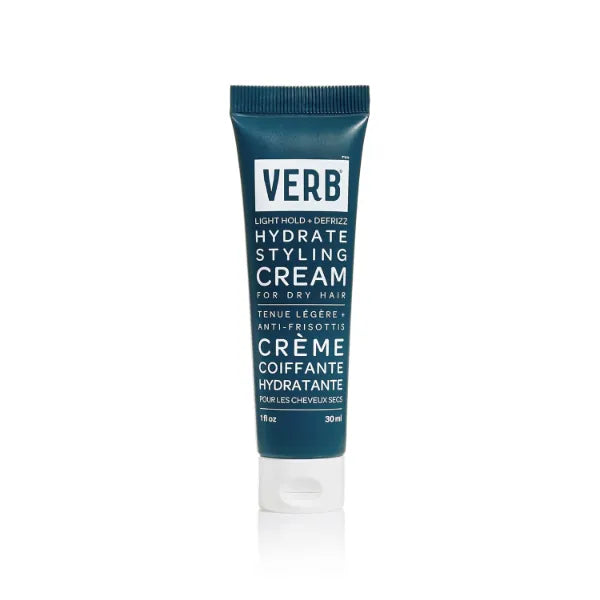 Verb Hydrate Styling Cream - Smooth + Reduce Frizz for Dry + Frizzy Hair - Amber + Warm Jasmine Scent