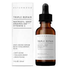 Asterwood Skin Care Set with Hyaluronic Acid & Triple Repair Serums, Under Eye Serum Skincare Essentials Hydrating, Moisturzing, Anti Aging Fragrance Free