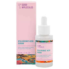 Good Molecules Hyaluronic Acid Serum 1% Hyaluronic Acid Non greasy Ultra Hydrating Serum, Facial Moisturizer for Plumper Skin, Skin Care for Face