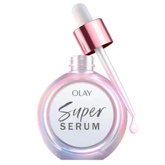 Olay Super Serum Niacinamide, Vitamin C & E, Collagen Peptide, AHA - 5-in-1 Skin Care Benefits for Face - Healthy Glow, Brightening, Hydrating, Smoothing, Firming, Evens Tone, Anti-Aging
