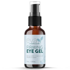 Eva Naturals Eye Gel for Dark Circles, Bags & Puffiness – Anti-Aging Serum with Peptides, Hyaluronic Acid & Botanicals – Firming Under Eye Treatment for Wrinkles, Fine Lines & Tired Skin