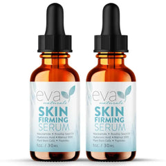 Eva Naturals Skin Firming Serum with Hyaluronic Acid, Vitamin C, and Niacinamide for Face, Tightening & Anti-Aging - 1 Fl Oz