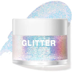 LANGMANNI Holographic Body Glitter Gel for Body, Face, Hair and Lip.Color Changing Glitter Gel Under Light.
