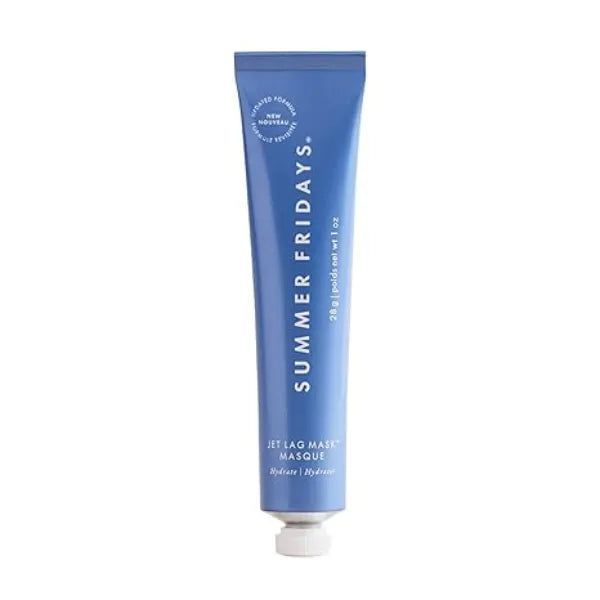 Summer Fridays Jet Lag Mask Mini Hydrating Face Moisturizer + Mask Enriched with Hyaluronic Acid, Niacinamide, Glycerin + Antioxidants Helps Nourish Skin for a Renewed + Radiant Complexion (1 Oz)
