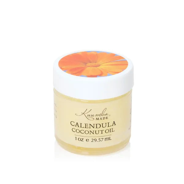 Kuumba Made Botanically Infused Calendula Coconut Oil, Organic Daily Moisturizer for Skin & Nourishing Hair Mask