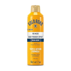 Gold Bond No Mess Talc Free Body Powder Spray, Fresh Scent, with a Triple Action Formula