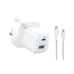 Anker 323 Powerport 33W 1C/1A PD bundle with 3ft C-L Cable White