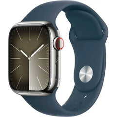 Apple Watch Series 9 (Cellular) Stainless Steel Case with Sport Band
