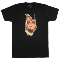 Child's Play Chucky Men's & Big Men's Broken Door Here's Chucky Adult Tee Shirt Tee