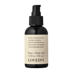 Loved01 Face & Body Oil, John Legend Skincare, Vitamin A & E, Fades Scars, Stretch Marks & Hyperpigmentation, Lightweight Non-Greasy, Daily Hydration, Vegan & Cruelty-Free, 3.4 oz