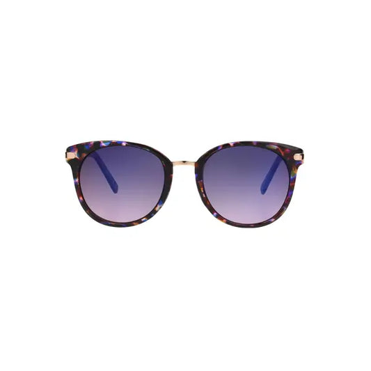 Foster Grant Women's Way-Shaped Fashion Sunglasses Purple