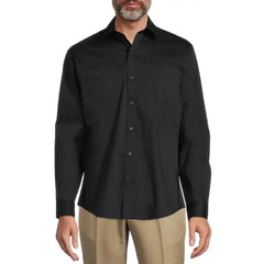 George Men's Classic Dress Shirt with Long Sleeves