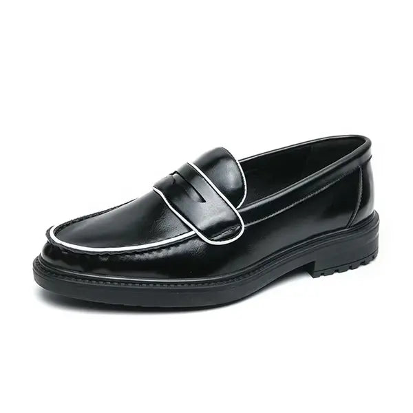 Men's Casual Loafers Slip On Leather Shoes Male Fashion Derby Dress Shoes Driving Shoes Moccasins Classic Penny Loafer Flats